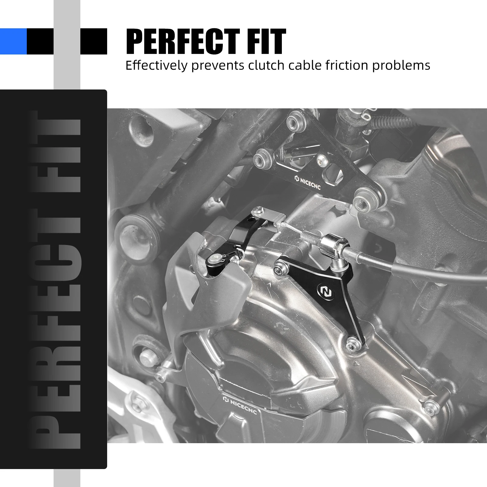 NICECNC Für Yamaha Tenere 700 2019–2024, Kupplungshebelverlängerung, Schalthebel, Stabilisator, Schaltarm, Tenere 700 T700 19–24 MT-07/FZ07 – Detail 8
