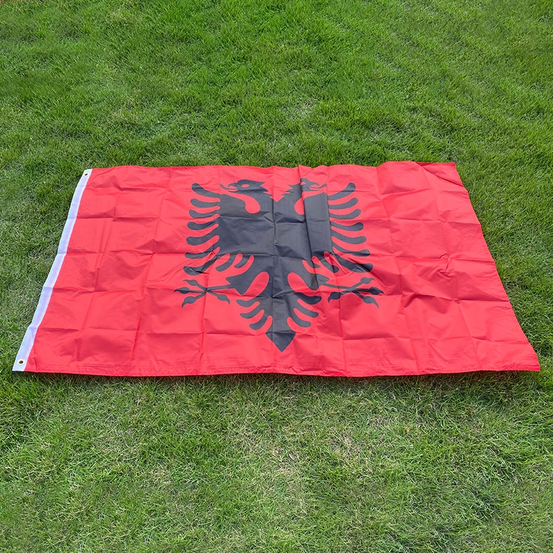 Bandiera er bandiera dell'albania 3x5 ft bandiera dell'albania 90x150cm  bandiera nazionale dell'albania - AliExpress