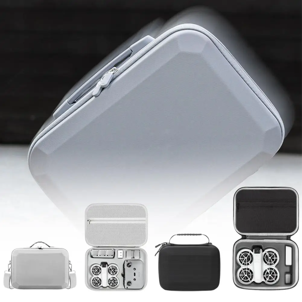 Description Picture 3 of itemSuitable For DJI NEO Drone Storage Bag Handheld Flight Camera Accessory Protective Bag PU Waterproof Carrying Case