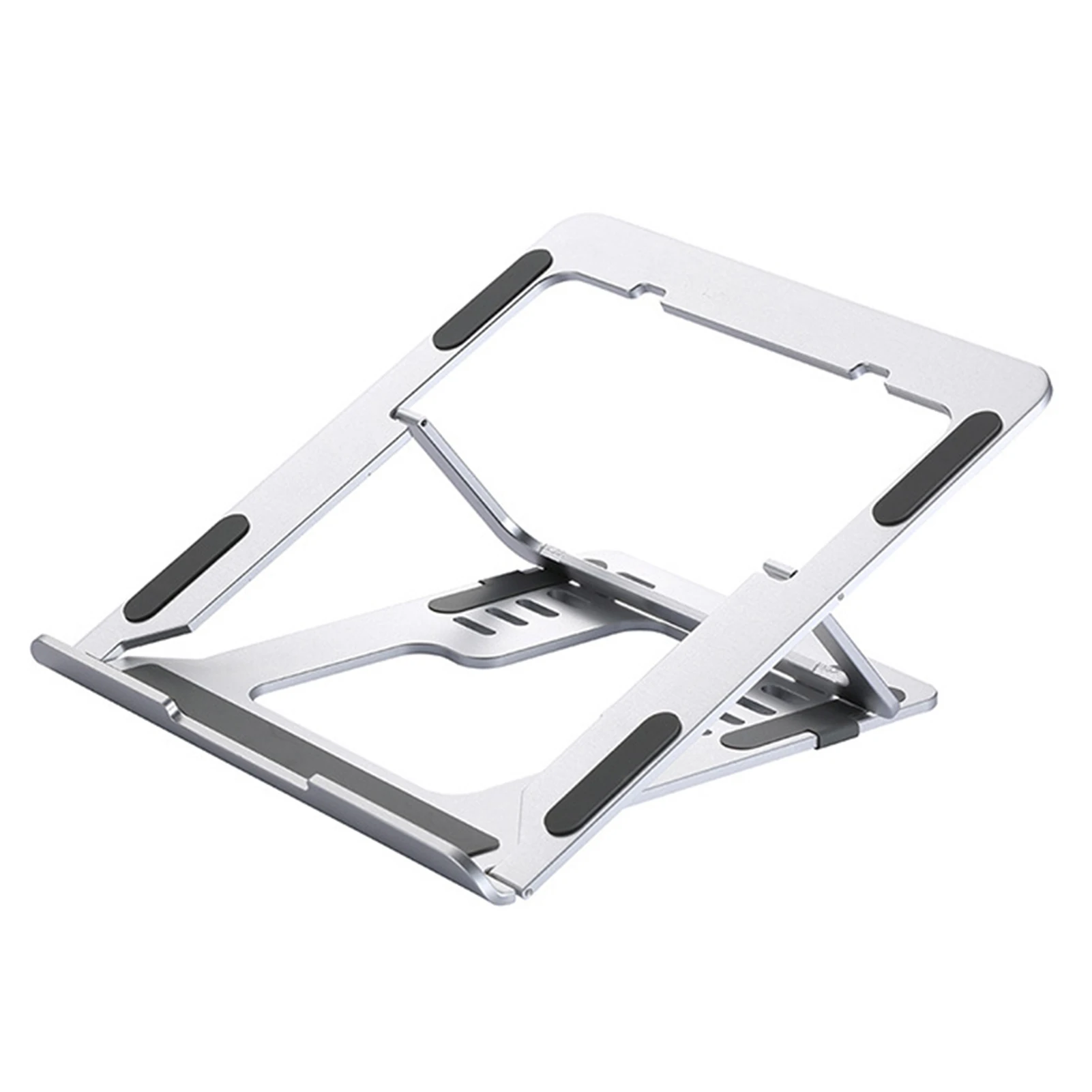 Portátil Dobrável Ajustável Liga de Alumínio Portátil Suporte Suporte de Refrigeração Suporte com Bolsa de Pano para Apple Macbook - Imagem 6