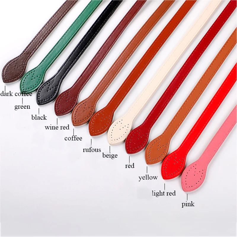 Set of 2 PU Leather Bag Straps - 60cm Replacement Handles for DIY Handbag Crafting and Accessories