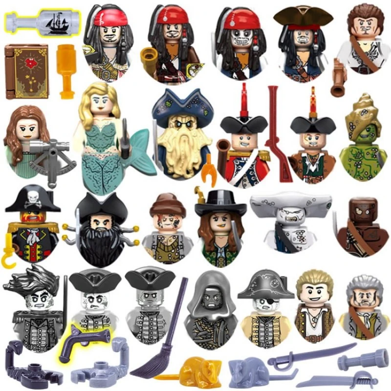 Lego Pirates Caribbean Jack Sparrow | Lego Pirates Caribbean Minifigures -  8pcs/set - Aliexpress