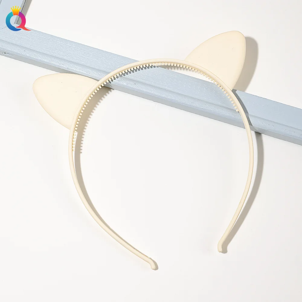 2023 mattierte Kunststoff Katze Ohr Haarbänder Stirnband Scrunchie Frauen Mädchen Haar Kopf Hoop Bands Zubehör Kopfschmuck Kopfbedeckung Halter – Detail 17