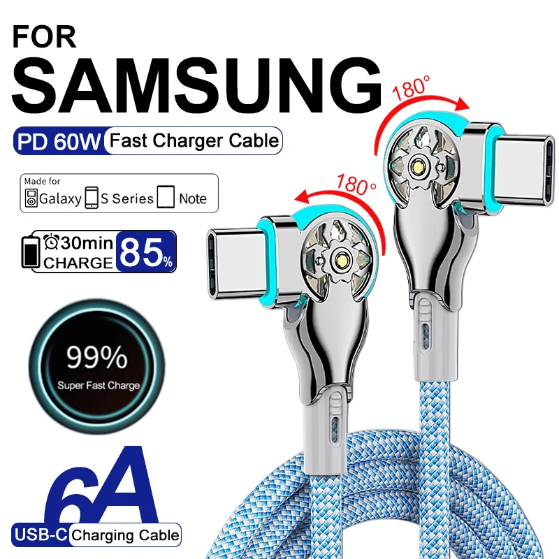 PD 60W 엘보우 180 °   삼성 S24 S23 S22 Ultra A54 A53 Not..