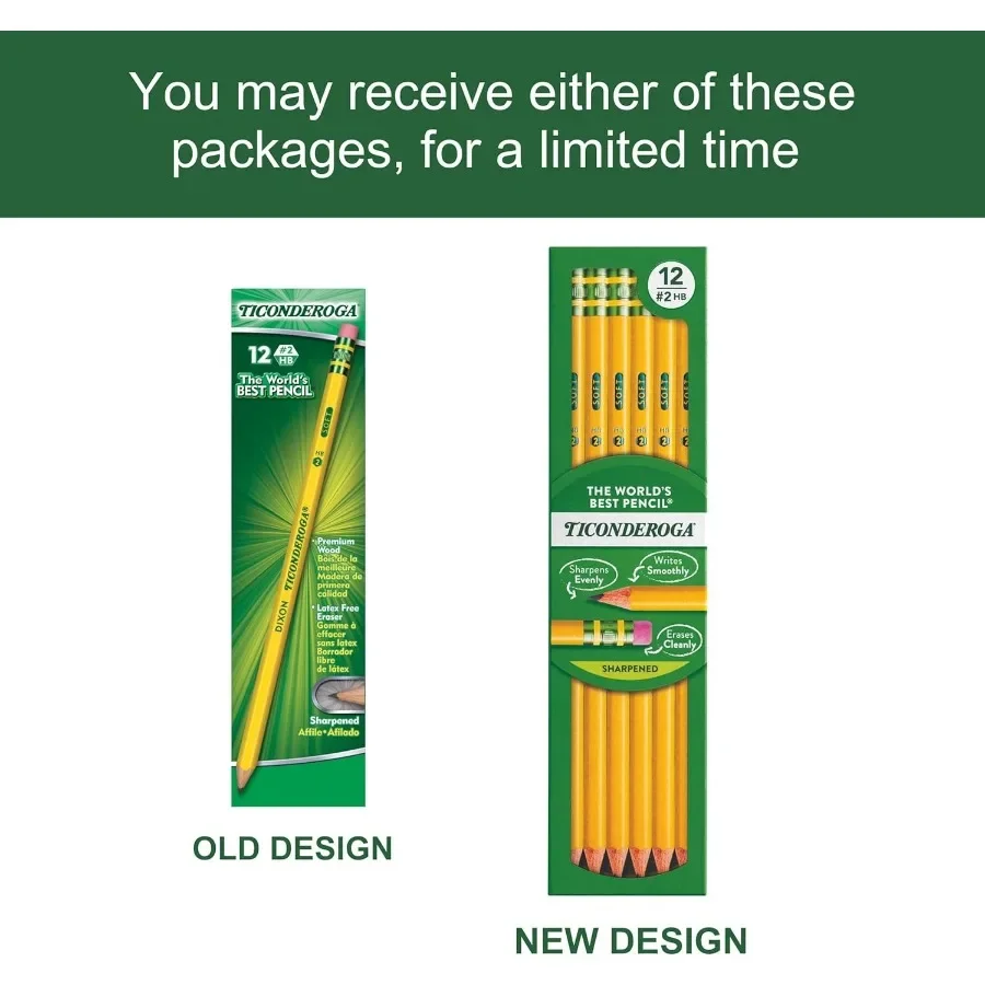 Pre-Pre-Sharpened 2HB Wooden Pencils 6