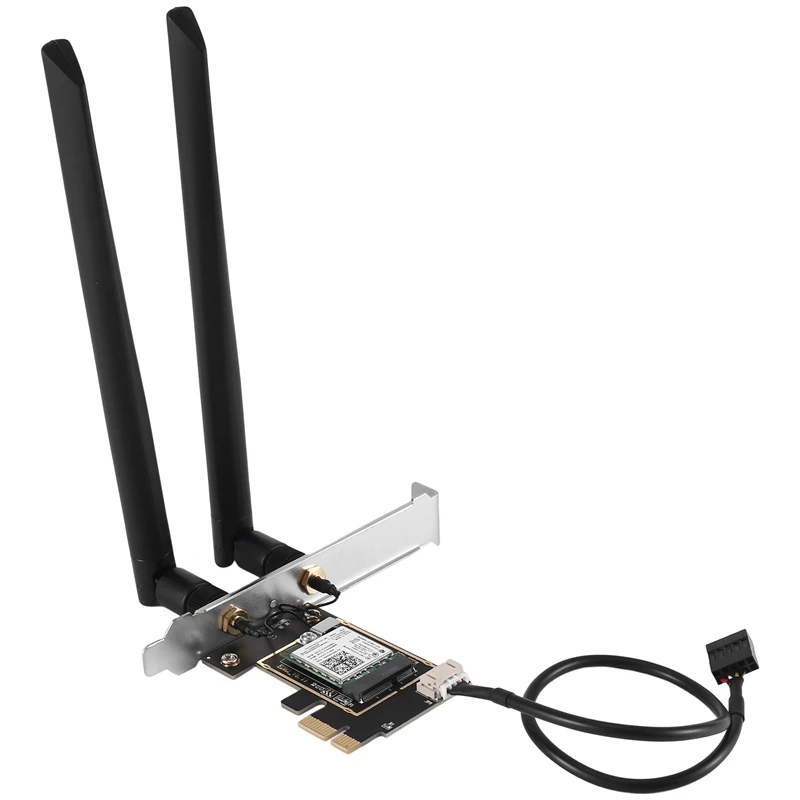 

2.4G/5G 867Mbps 802.11AC Bluetooth Wireless Card Adapter PCIE Adapter With 2X8DB Antenna