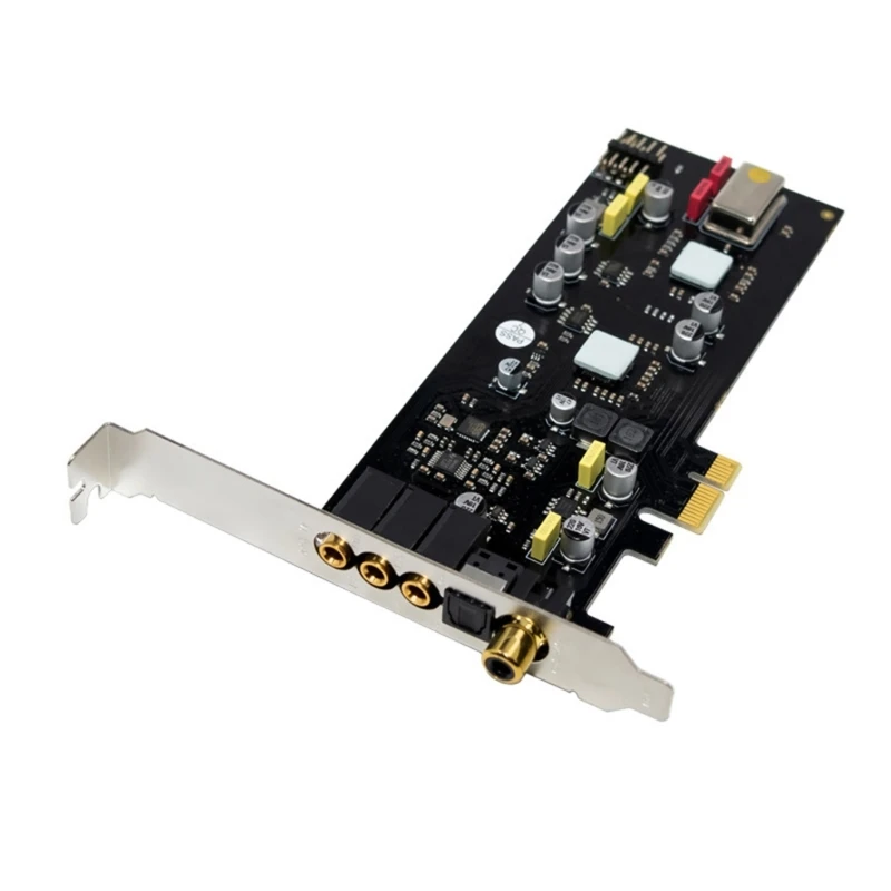 전문가용 ST113 PCIe SSS1700 내장형 PCIe 사운드 카드 (스튜디오 녹음 및 홈 시어터용 로우 프로파일 브래킷 포함)