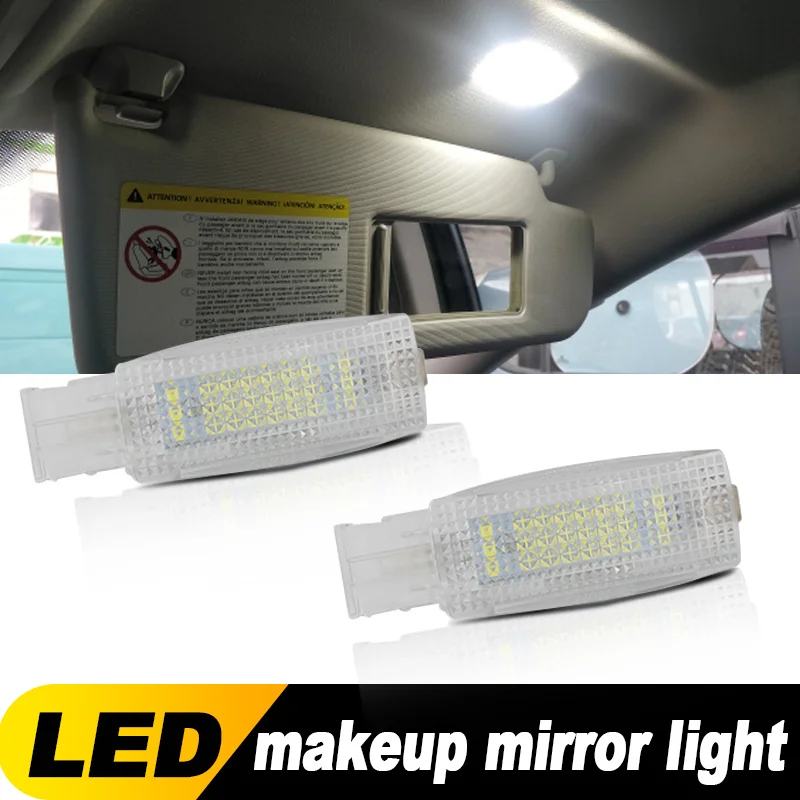 2 Pezzi Per Vw Led Vanity Mirror Light Parasole Lampada A Specchio Per Skoda Superb 2008 ~ Up Per Seat Alhambra 2011 ~ Up Lampade Da Lettura