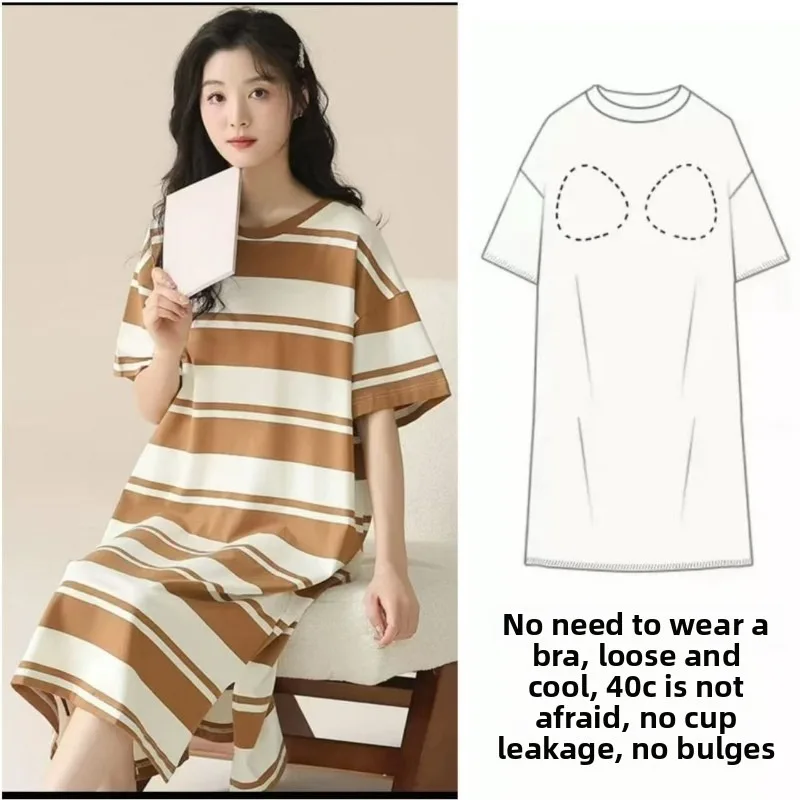 Sleeping Dress Women's Nightwear for Woman Night Clothes Women Sleepwear One Piece Dress Short Sleeve Sleepwear Pyjamas Pajamas
