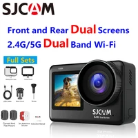 SJCAM SJ10 Pro Подводная экшн-камера с двойным экраном 5G/2,4G Wi-Fi Быстрая передача Поддержка внешнего микрофона Vlog Live Anti-Shake
