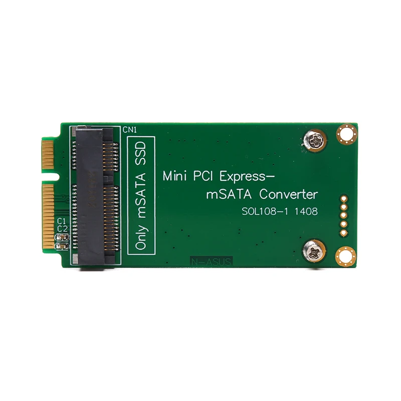 MSATA SSD to SATA 미니 PCIe SSD 어댑터 카드, Asus EPCS101 900A 901A 용