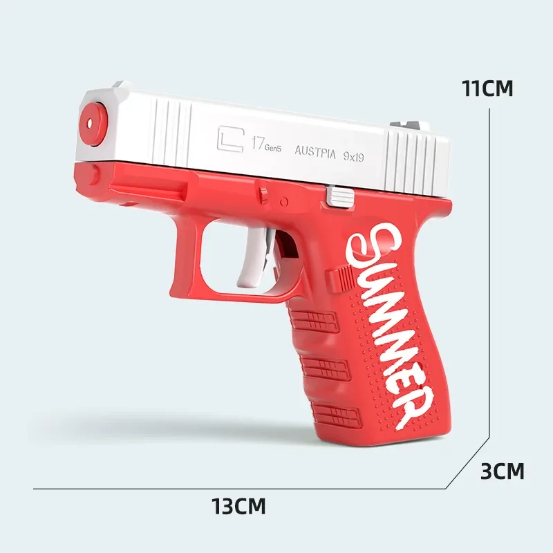 Fun Glock Water Gun Children's Toy Water Gun Manual Burst Outdoor Water Play Summer Toy 3
