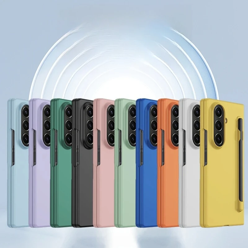 Multi-Color Ultra-Thin Matte Case with Pen Slot & Touch Pen - Shockproof Hard Cover and Tempered Film