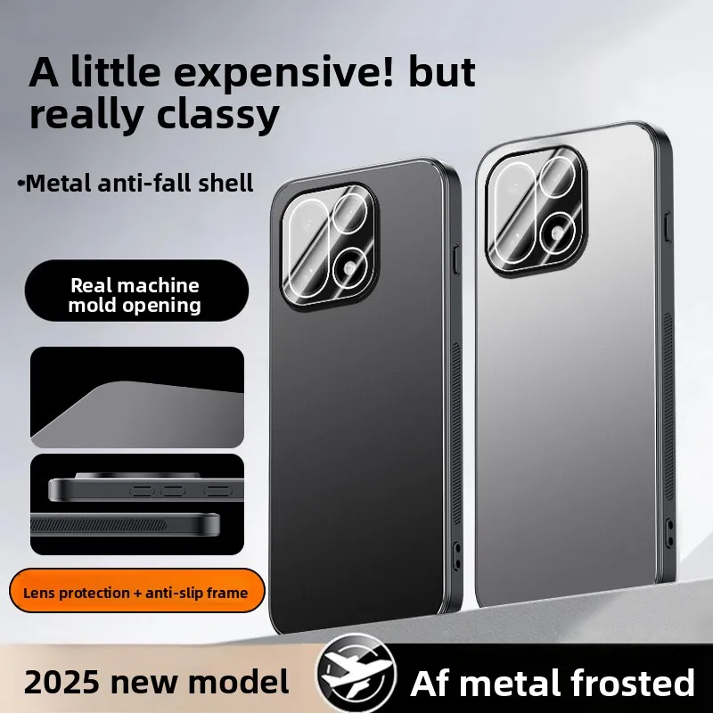 Enhanced Metal Frosted Honeycomb Heat Dissipation Anti-Drop Shockproof Bumper Case Cover