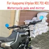 Motorcycle Bar End Side Mirror For Husqvarna Svartpilen Vitpilen 401 250 Handlebar Rearview CNC Aluminum Moto Accessories 5