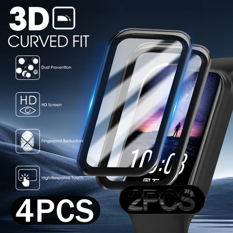 

Для Xiaomi Band 8 Active Miband 8 Active 3D изогнутая пленка мягкая защита экрана от царапин для Mi Band 8 Band8 Active не стекло