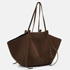 Faux Suede Tote Bags For Women Luxury Designer Handbags Purses 2025 New In Vintage Large Capacity Shoulder Custom Name Initials 4