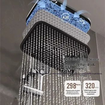 ระบบฝักบัวแบบซ่อน Bіla ชุดฝักบัวแบบเรนชาวเวอร์ หัวฝักบัว อุปกรณ์ห้องน้ำ อุปกรณ์ปรับปรุงภายในบ้าน ก๊อกน้ำ ระบบควบคุมอุณหภูมิอาบน้ำ 2