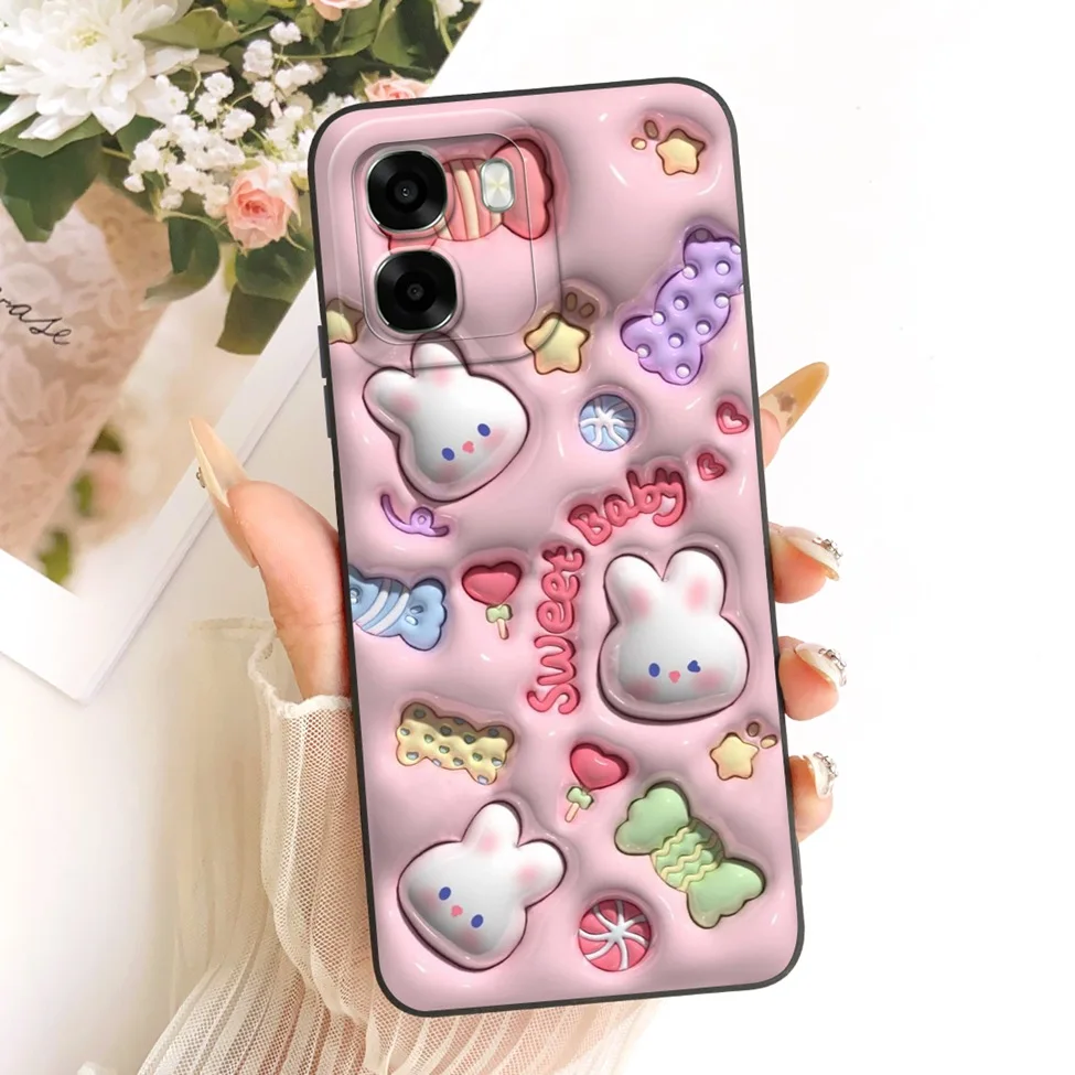 Cute Kawaii Luxury Fashion Flower Silicone Phone Case Cover