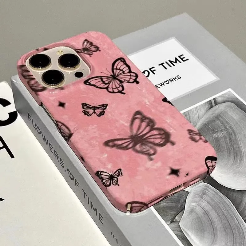 PinkButterflyShadowCaseforIPHONE15PROMAX1413PRO13PROMAX15