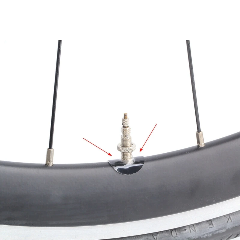 30Pcs/Set Bike Presta Valve Sticker Rim Protection Gas Air Nozzle Glue Pad Tube Tire Gasket for Mountain Road Bike