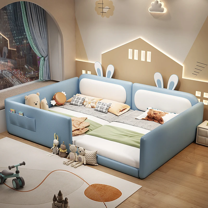 FreeShippingHomeChildrenBedsToddlerBoyLazyDoubleMotherChild