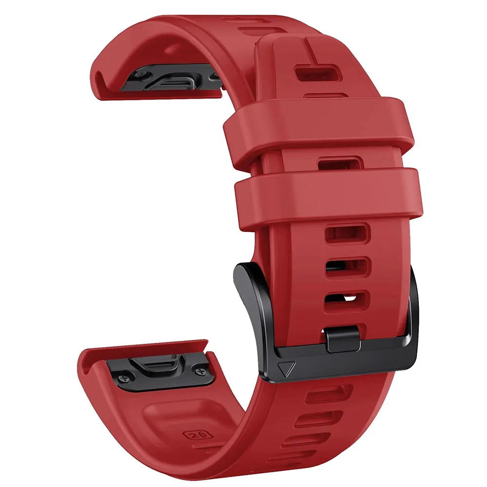 Official QuickFit Silicone Strap - Universal 26mm/22mm Adjustable Band, Unisex Replacement Bracelet