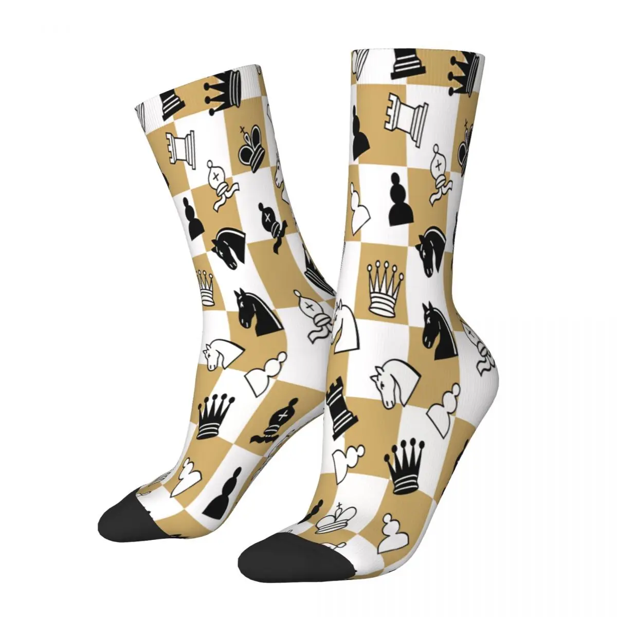 

Chess Board Game Socks Male Mens Women Winter Stockings Harajuku