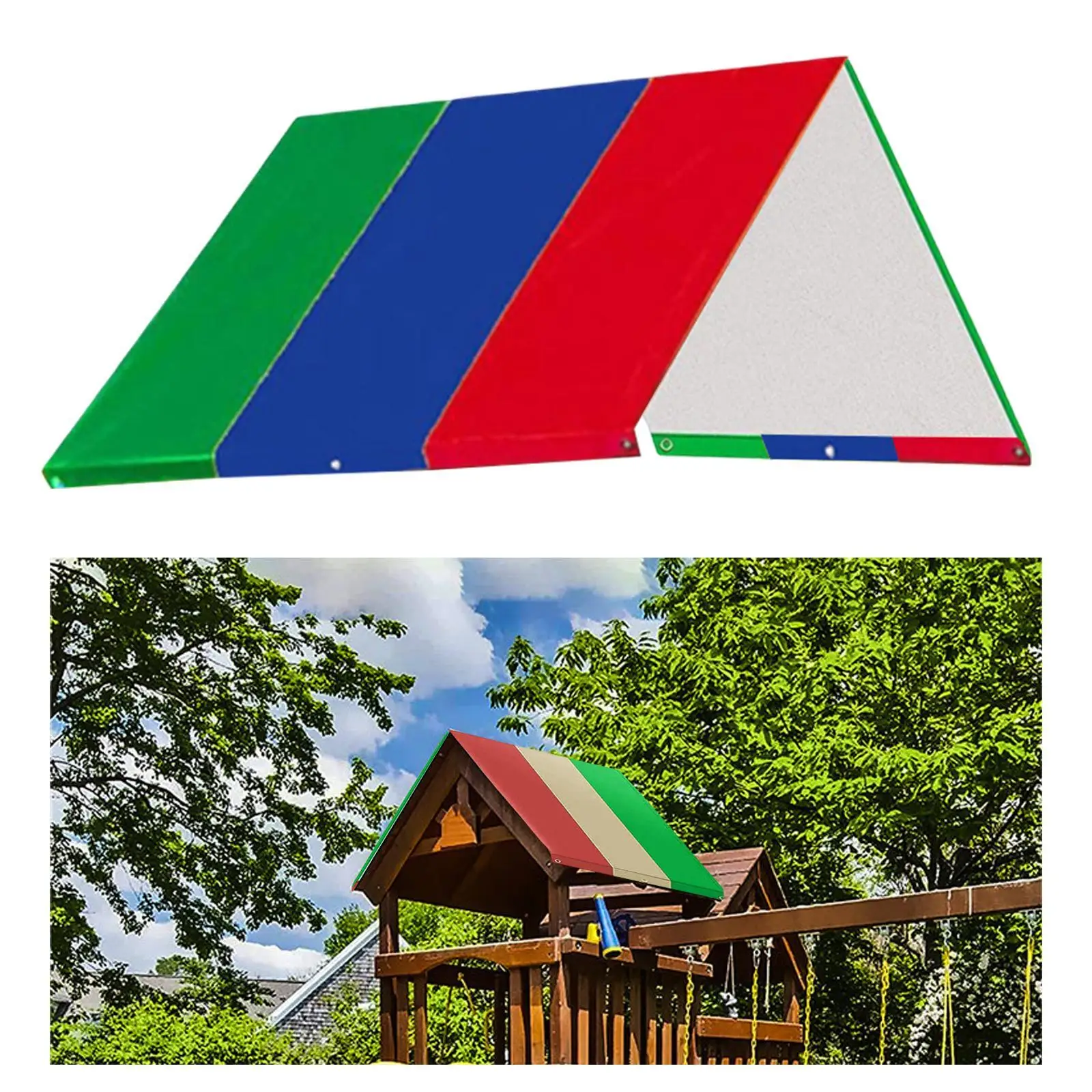 210D Waterproof Swing Set Replacement Tarp Roof Tent Sunshade musement equipment sunshade waterproof cover 132x226cm
