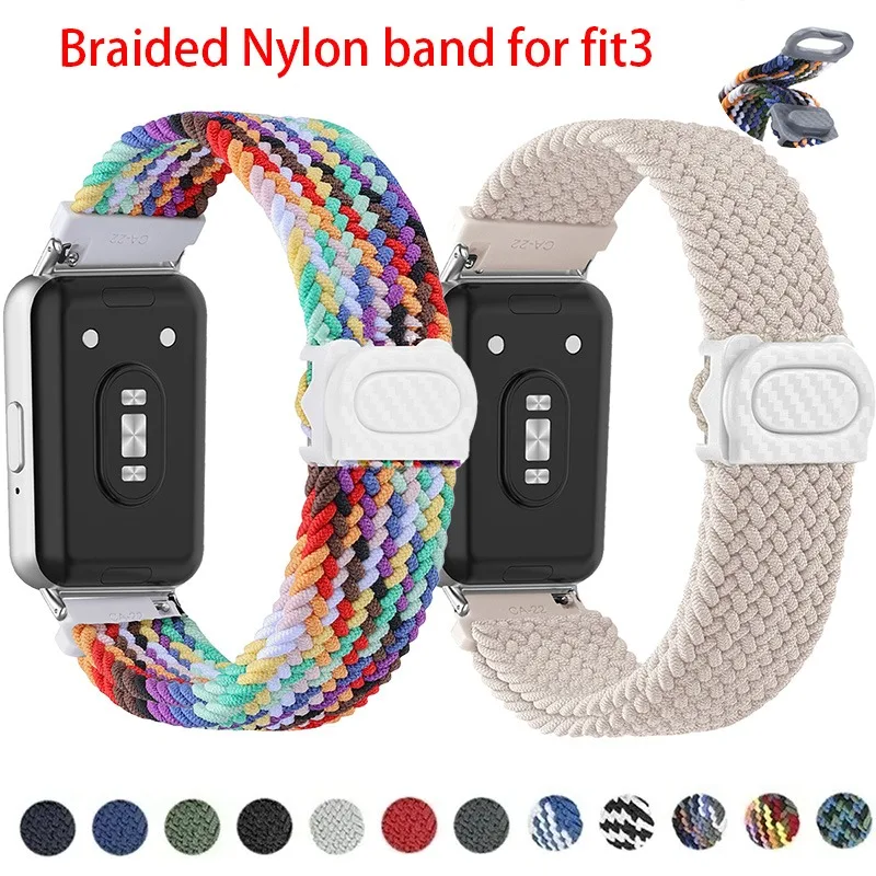 Braided Nylon Adjustable Smartwatch Wristband Bracelet - Universal Fit, Enhanced Comfort and Durability
