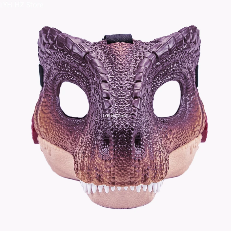 쥬라기 월드 도미니언 기가노토사우루스 공룡 마스크, 영화 영감 역할 놀이 장난감, 턱 열기, 포효하는 하드 플라스틱