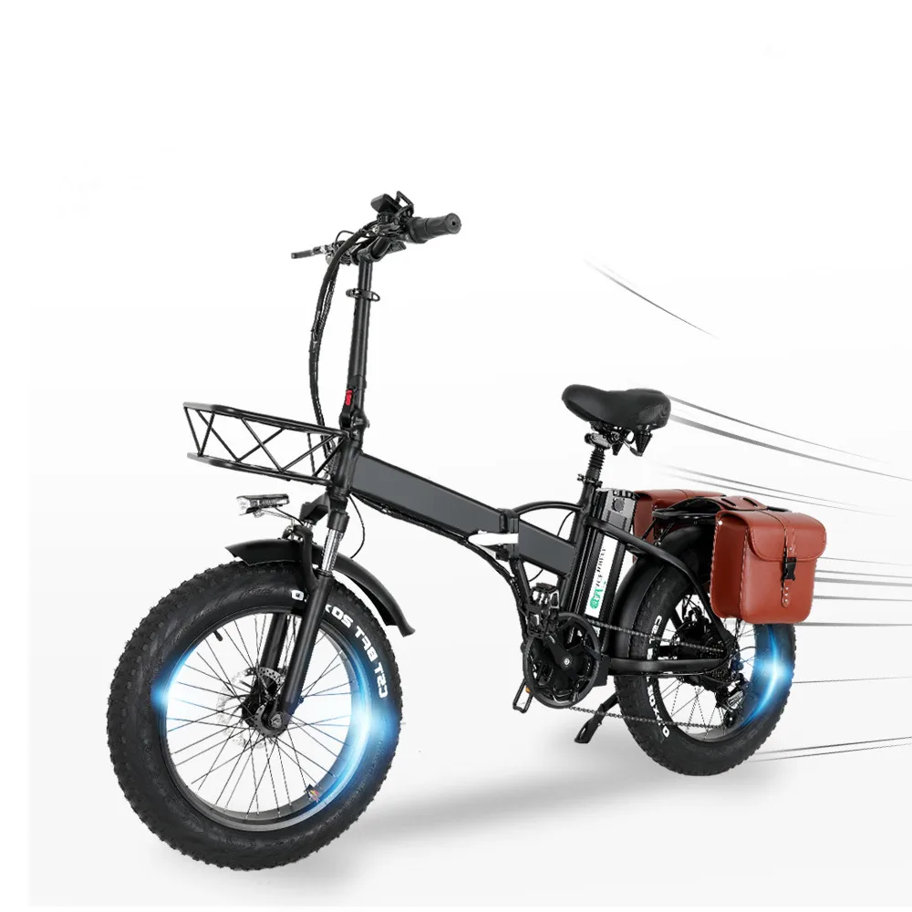 HAHOO GW20 Electric Bike 750W 48V 15AH Panasonic Battery Foldable E Bike Shimano 5-Speed Mountain Electric Bicycle