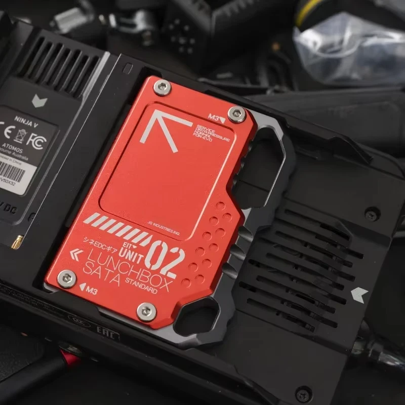 삼성 870 SATA 아토모스 닌자 V SSD 케이스용 브이로거 메모리 카드 박스 사진 액세서리 알루미늄 합금 카드 리더기