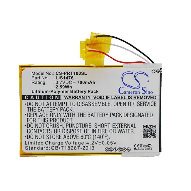 Cameron Sino 700Mah Batteria Per Sony Prs-T1 Prs-T2 Prs-T3 Prs-T3S Prs-T3E 1-853-104-11 Lis1476 Lis1476Mhppc(Sy6)