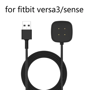 1m Charging Dock For Fitbit Versa 3/sense Smart Watch Charger Cable USB Charging Data Cradle For Fitbit Sense Charger Stand