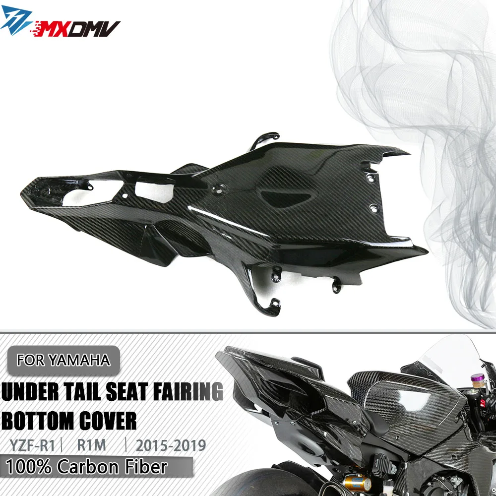 

For YAMAHA YZF R1 R1M YZF-R1 2015-2019 Carbon Fiber Rear Tail Seat Under Cowl Bottom Cover Fairing Motorcycle Undertail Guard