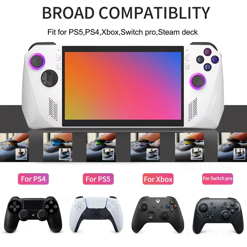 

8pcs Ring Cover Elastic Protective Rocker Rubber Ring For PS5/ PS4/ Switch PRO Joystick Silicone for Rog Ally and for steam deck