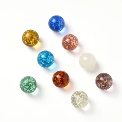 Lot de 30 boules de verre lumineuses, 20mm, crème, Console de jeu, Machine à Pinball, pour bétail, petits marbres, jouets, perles, Machine Parent enfant 