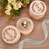 1/10PCS Mini Round Wooden Boxes Natural Wood Jewelry Rings Earrings Storage Container DIY Anniversary Valentine's Day Gift Decor 3