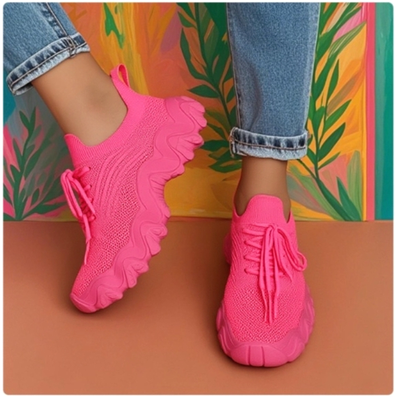 Women's Trendy Shoes Street Breathable Mesh Anti Slip Sole Casual Shoes Outdoor Activities Jogging Yoga Training Balance Shoes