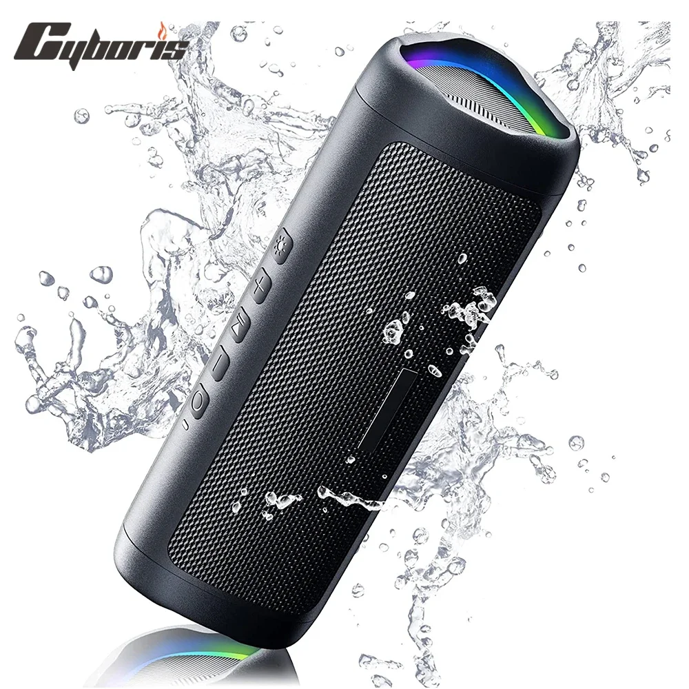 

CyborisC27 Bluetooth Speakers Portable Wireless Subwoofer Loud Stereo Sound,TWS,IPX7 Waterproof,Suit for Travel, Home&Outdoors