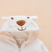 Winter Baby Clothes Cute Cartoon Bear Baby Rompers Pajamas Cotton Infant Boy Girls Animal Costume Zipper Jumpsuit 0-24 Months 5