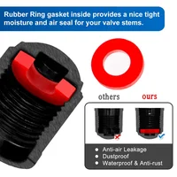10/25/50/100Pcs Tire Valve Caps, Plastic Car Tire Stem Dust Covers Universal Valve Caps for Cars, Bicycle, Trucks, Motorcycles 2