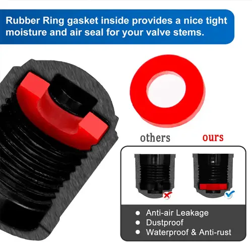 10/25/50/100Pcs Tire Valve Caps, Plastic Car Tire Stem Dust Covers Universal Valve Caps for Cars, Bicycle, Trucks, Motorcycles - Image 2