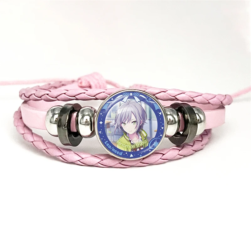 thumbnail image 1 of ¡Pulseras de cuero de Anime Project SEKAI, más salto! Vivid BAD SQUAD wonderlands× Showtime Leo, necesita brazaletes, regalo de joyería, 1 of 5