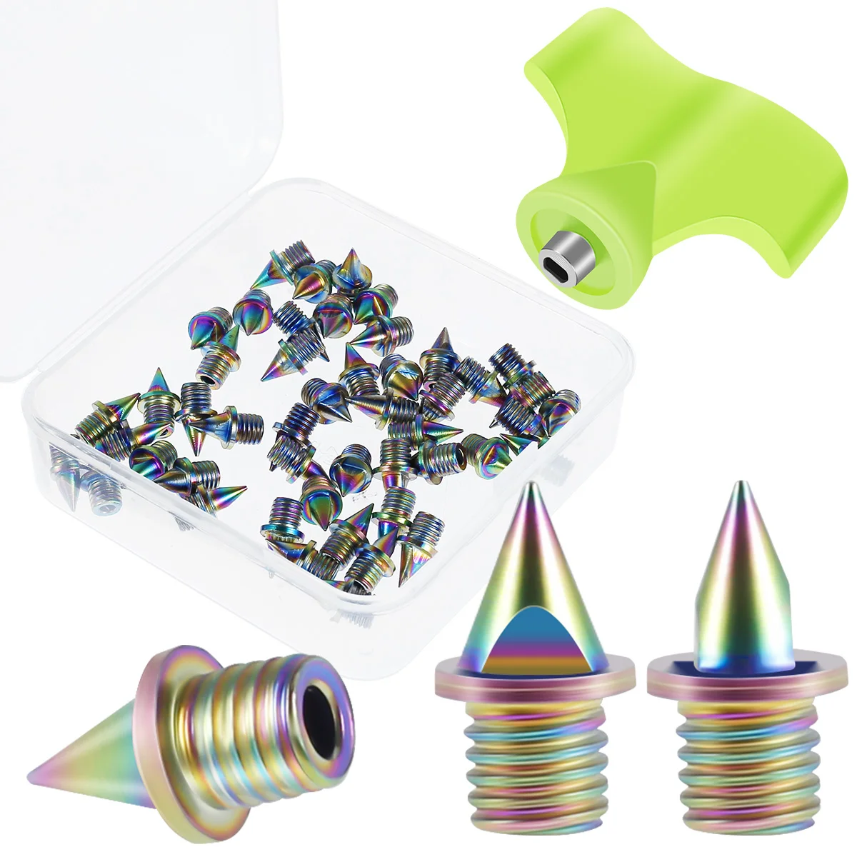 48Pcs Track Spikes Steel Wear Resistant Shoe Spikes Replacement Non