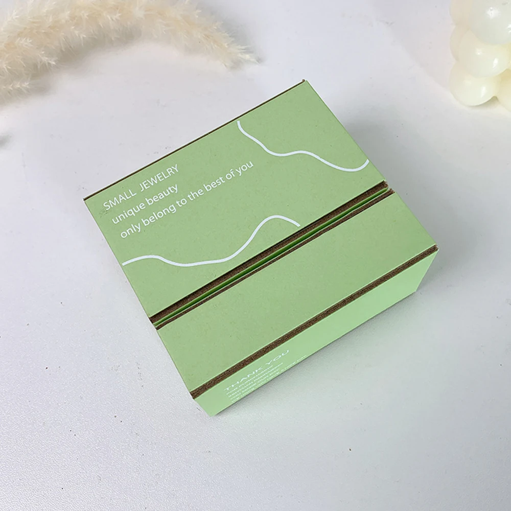 10Pcs Jewelry Box with Popular Two-Piece Foldable Case Necklaces Rings Earrings Gift For DIY Packaging Wedding Valentine's Day