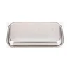 1PC Stainless Steel Cosmetic Storage Tray Tattoo Equipment Tray Doctor Surgery Dental Tray Fake Nail Tray Tool 5