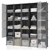 25 Cube Stackable Storage Organizer Cabinet Clothes Toys Bags Portable Closet Shelf Home Organization and  Solutions 1