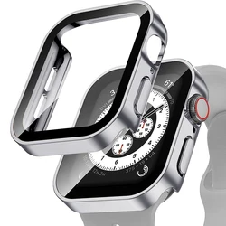 Waterproof Screen Protector with Bumper for 40mm Series SE 6 5 4 (Matte silver)